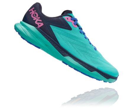 Hoka One One Zinal - Tenis Corrida Trilha Mulher Atlantis / Outer Space | PT-TJ5PxBq